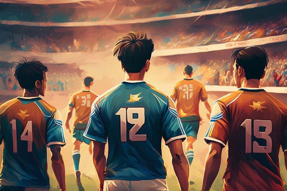 El fútbol es uno de los deporte más populares en el mundo Equipo de fútbol en la cancha