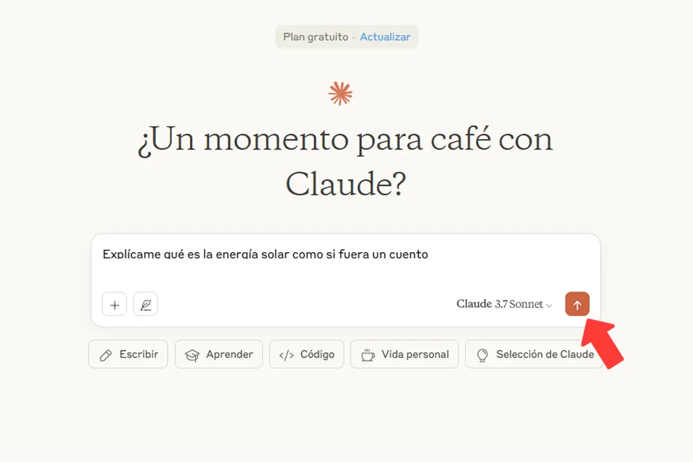 Puedes encontrar debajo otras opciones más avanzadas Usando la Inteligencia Artificial Claude AI
